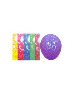 PALLONCINO 30° COMPLEANNO 12" PZ.100