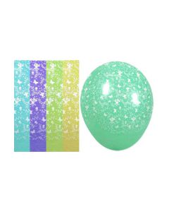 PALLONCINO FARFALLE E FIORI (5") PZ.100
