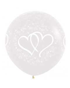Palloncino Cuori Intrecciati 36" Pz.1
