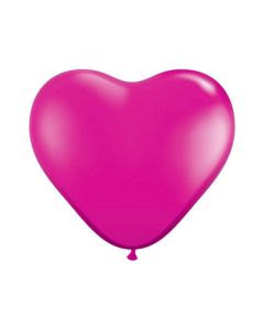 PALLONCINO CUORE FUCHSIA (012) 6" PZ.100
