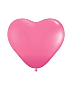 PALLONCINO CUORE ROSA (009) 6" PZ.100