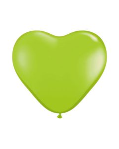 Palloncino Cuore Verde (031) 12" Pz.100 Colore Standard Verde Lime Cm.30