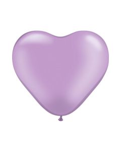 PALLONCINO CUORE LILLA (050) 16" PZ.100