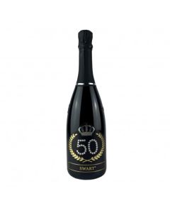 Bottiglia Personalizzata con Cristalli 50 Anni Pz.1