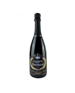 Bottiglia Personalizzata con Cristalli Happy Birthday Pz.1