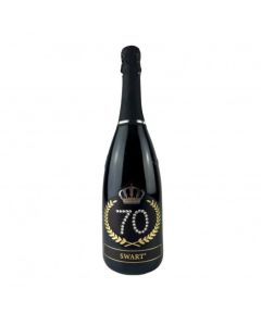 Bottiglia Personalizzata con Cristalli 70 Anni Pz.1