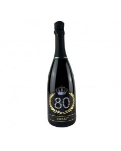 Bottiglia Personalizzata con Cristalli 80 Anni Pz.1